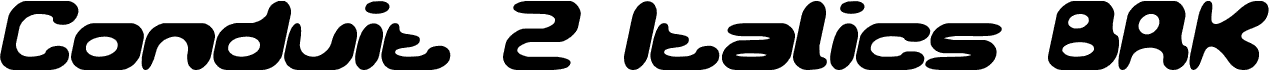 Conduit 2 Italics BRK