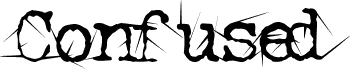 Preview of the Confused Root font