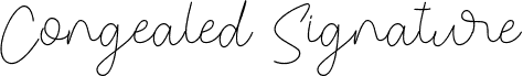 Congealed Signature
