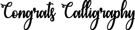 Congrats Calligraphy