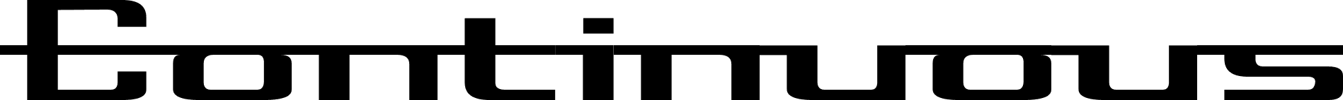 Continuous font