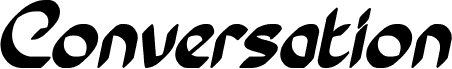 Vorschau der Schriftart Conversation Bold Italic