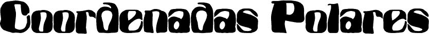 Preview of the Coordenadas Polares font