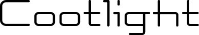 Preview of the Cootlight font