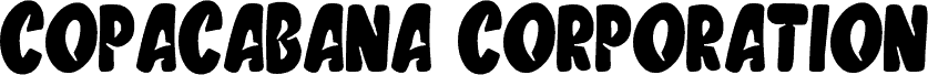 Copacabana Corporation font