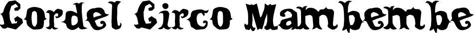 Cordel Circo Mambembe