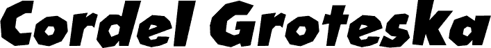 Cordel Groteska Italic шрифт