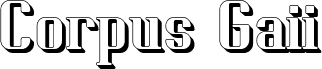 Aperçu de la police Corpus Gaii Open Test Font