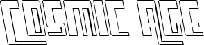 Cosmic Age Outline Italic