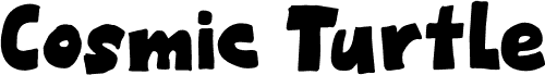 Preview of the Cosmic Turtle DEMO Regular font