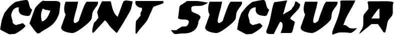 Count Suckula Expanded Italic