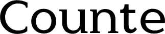 Counte DEMO Regular Schriftart