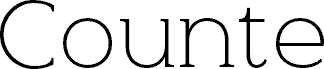 Counte DEMO Thin Schriftart