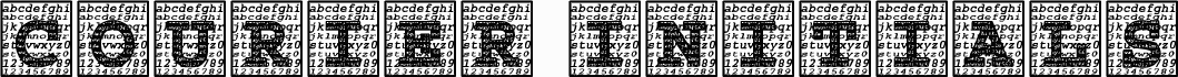 Courier Initials