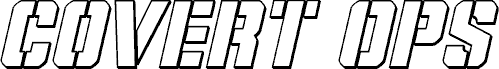 Covert Ops Outline Italic