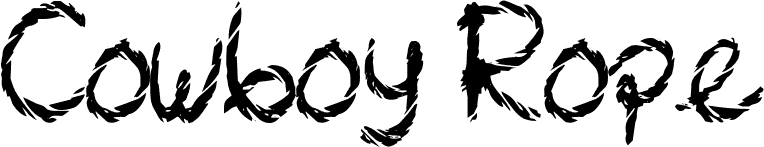Cowboy Rope font