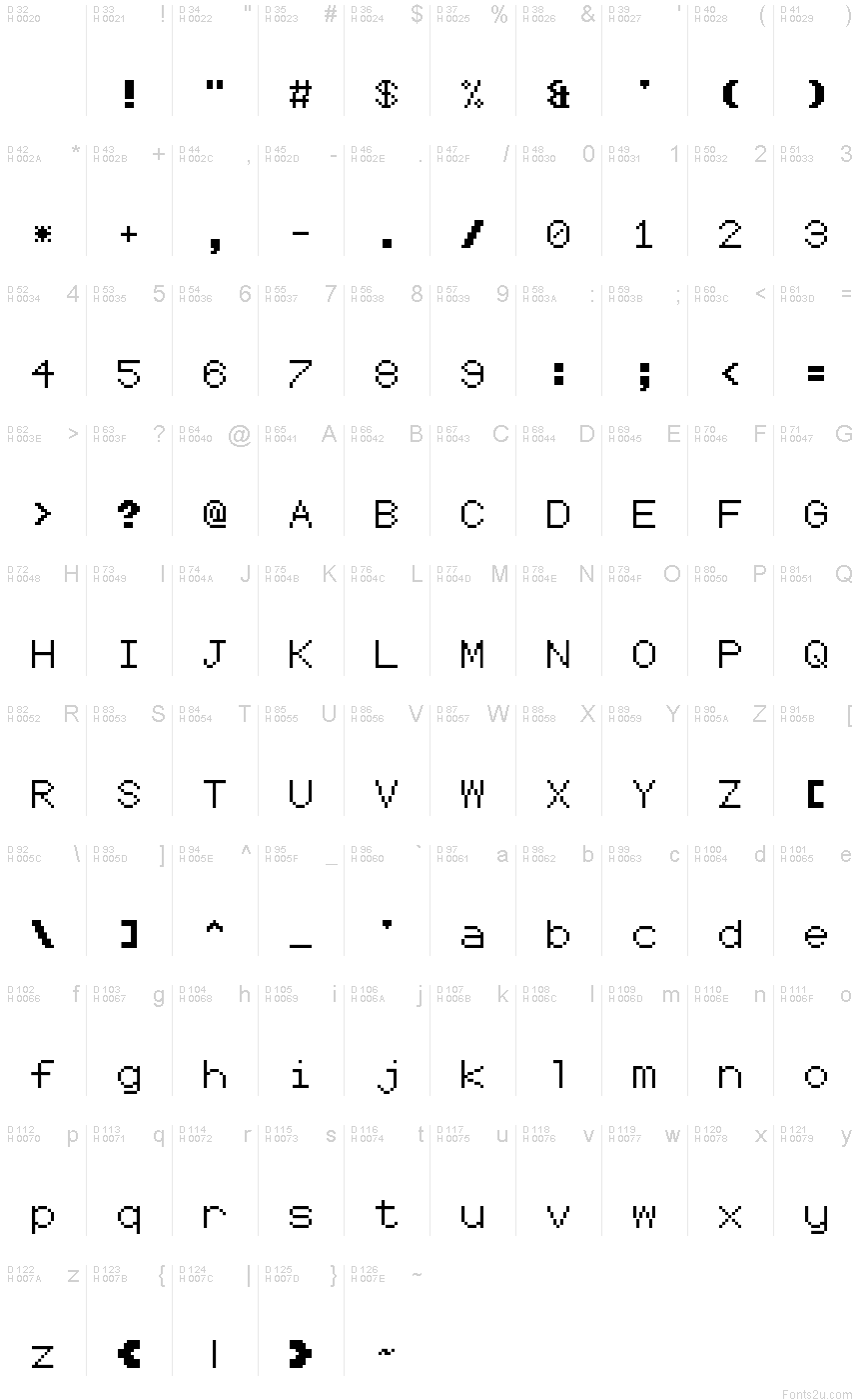 Coder's Crux 2 Regular font | Fonts2u.com