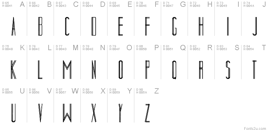 Basic Latin - charmap