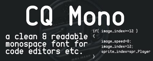 CQ Mono Czcionka