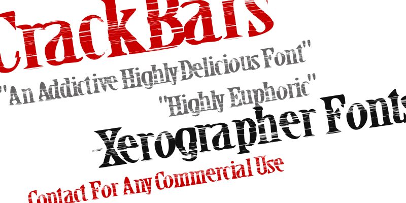 CrackBars Druh písma