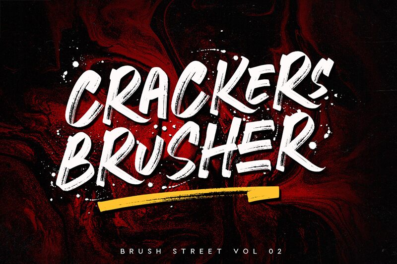 CRACKERS BRUSHER 字体