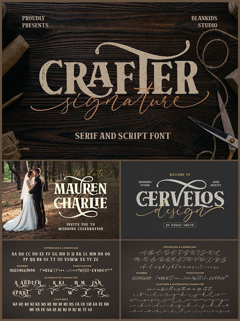 Crafter Signature Serif Fonte