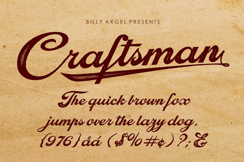 Craftsman Schriftart