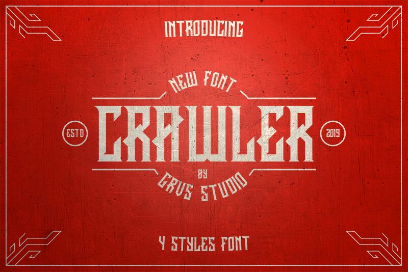 CRAWLER Schriftart