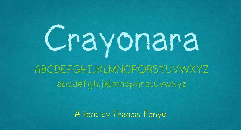 Crayonara Carattere