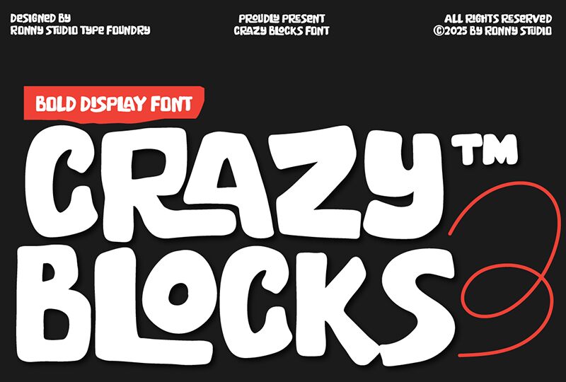 Crazy Blocks Font