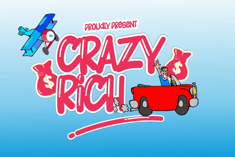 CRAZY RICH Czcionka