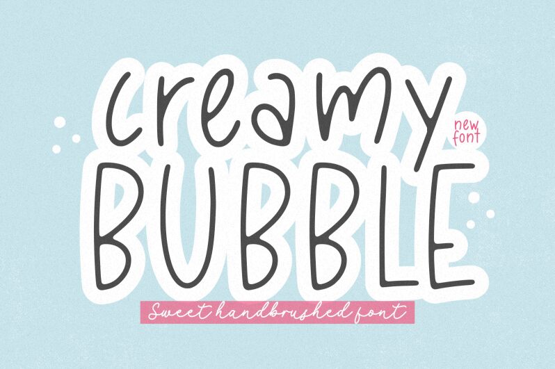 Creamy Bubble Шрифт