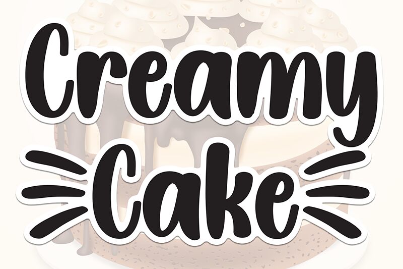 Creamy Cake Schriftart
