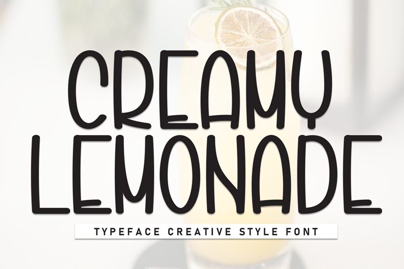 Creamy Lemonade 字体