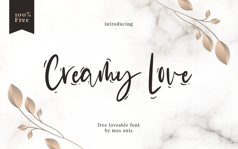 Creamy Love Schriftart