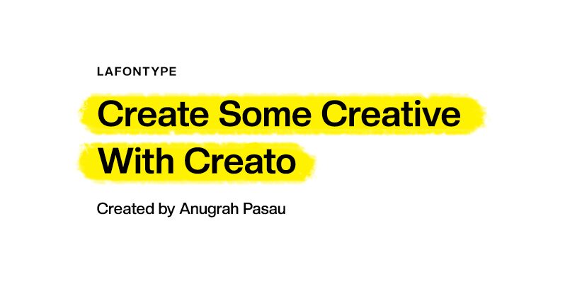 Creato Display Schriftart