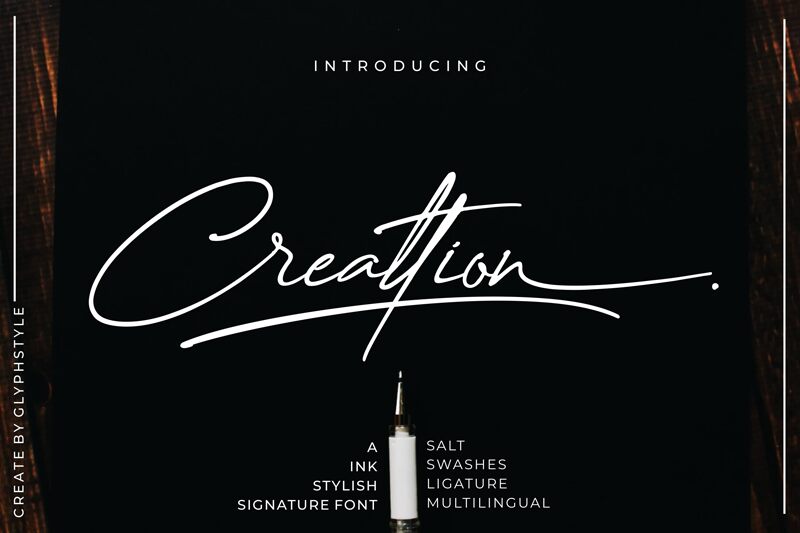 Creattion Schriftart