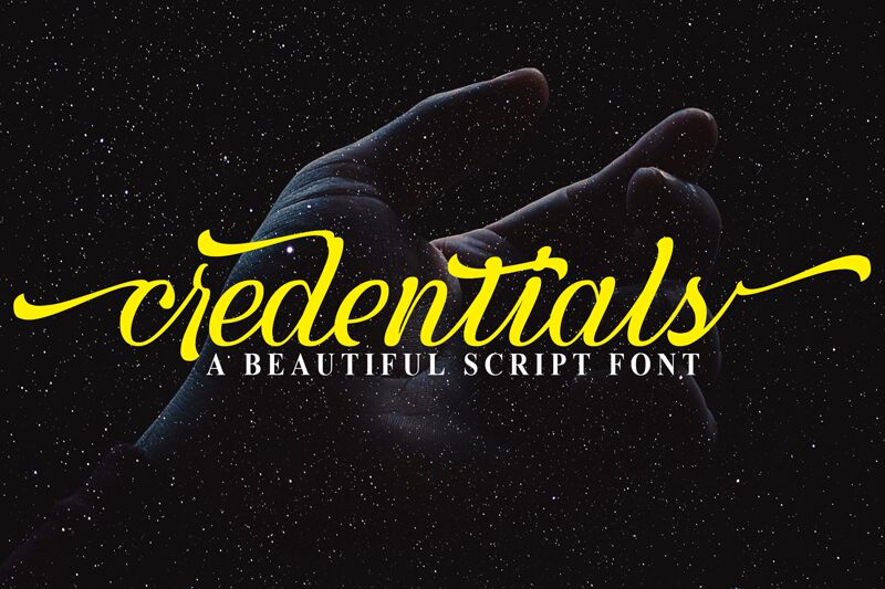 credentials フォント
