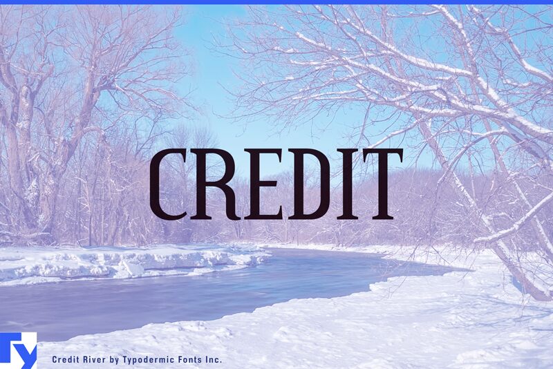 Credit River Czcionka