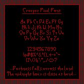 Creeper Pixel Czcionka