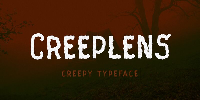 Creeplens Schriftart