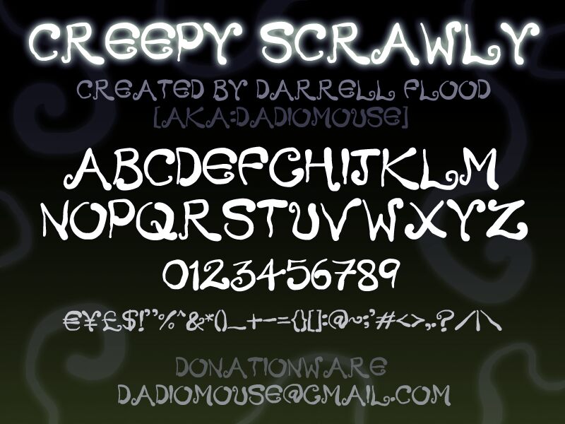 Creepy Scrawly 字体