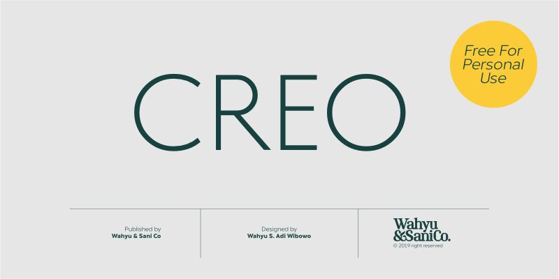 Creo Schriftart