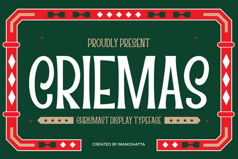 CRIEMAS Schriftart