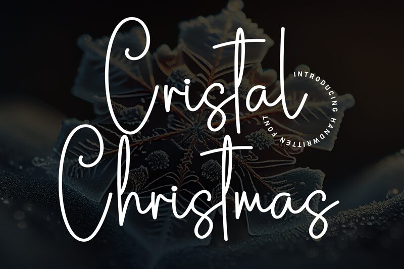 Cristal Christmas Schriftart