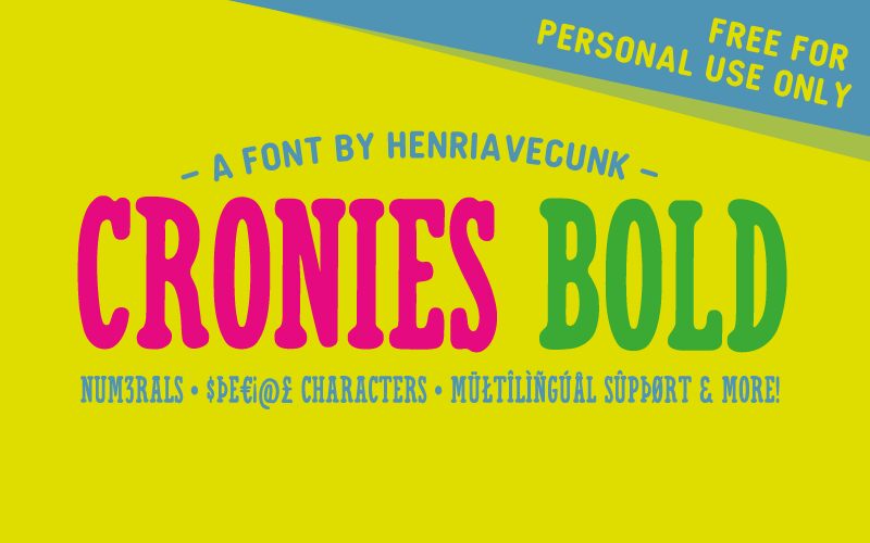 Cronies フォント
