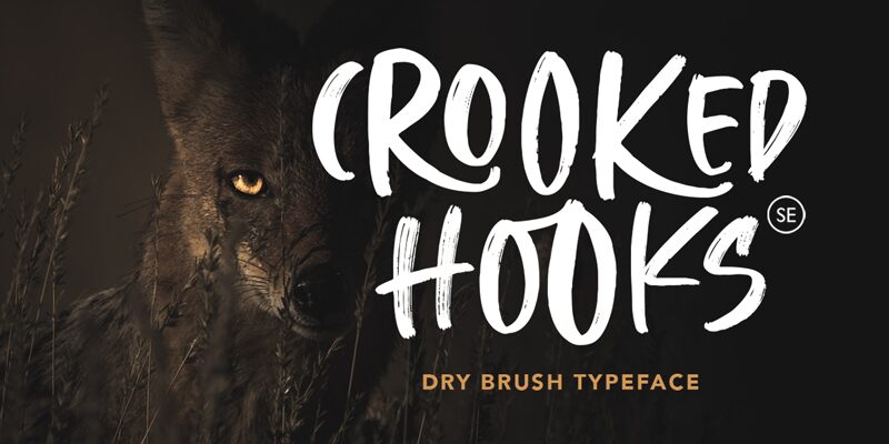 Crooked Hooks Druh písma