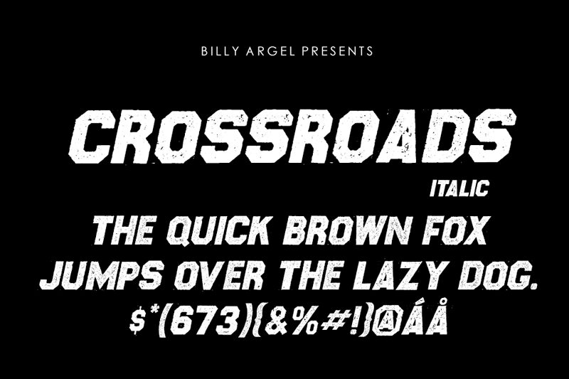 CROSSROADS الخط