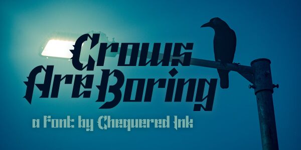 Crows Are Boring Czcionka