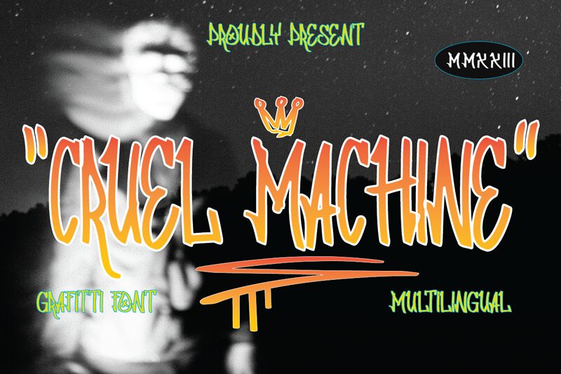 Cruel Machine Schriftart